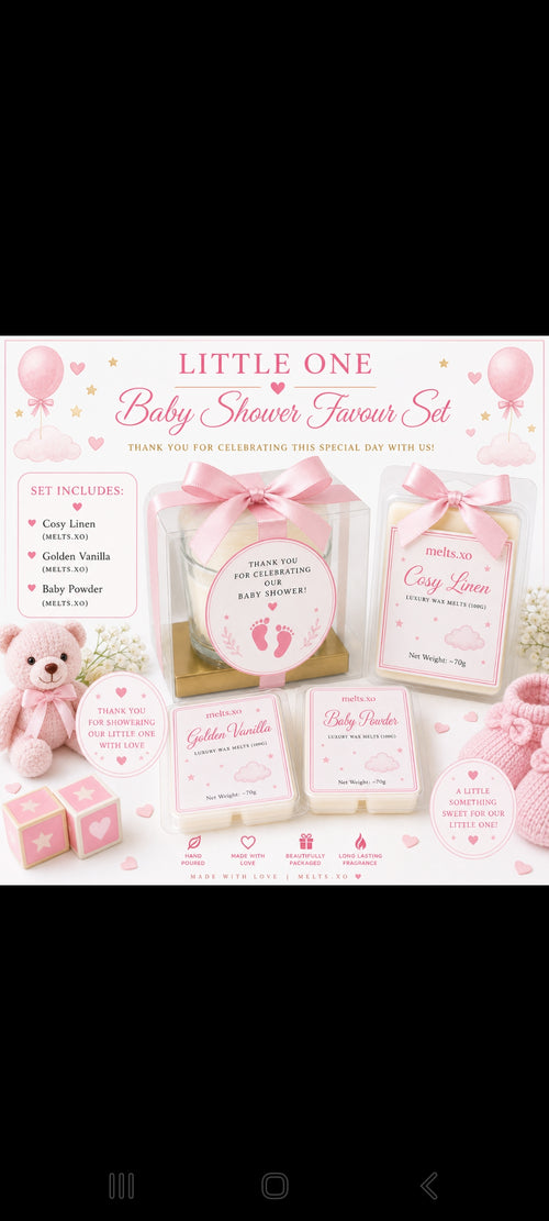 Baby shower wax melt bundle